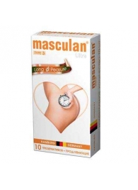 Розовые презервативы Masculan Ultra Long Pleasure с колечками, пупырышками и продлевающим эффектом - 10 шт. - Masculan - купить с доставкой в Ногинске