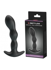 Черный анальный стимулятор простаты с вибрацией Special Anal Massager - 14,5 см. - Baile - в Ногинске купить с доставкой