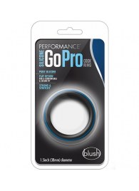 Черно-синее эрекционное кольцо Silicone Go Pro Cock Ring - Blush Novelties - в Ногинске купить с доставкой