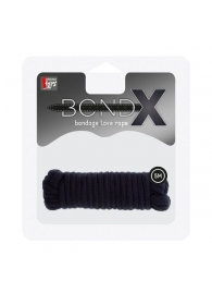 Чёрная веревка для связывания BONDX LOVE ROPE - 5 м. - Dream Toys - купить с доставкой в Ногинске