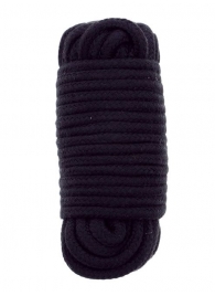 Черная веревка для связывания BONDX LOVE ROPE - 10 м. - Dream Toys - купить с доставкой в Ногинске