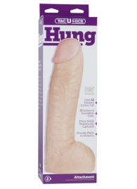 Огромная насадка-реалистик Vac-U-Lock Realistic Hung - 31,7 см. - Doc Johnson - купить с доставкой в Ногинске