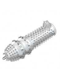 Закрытая прозрачная насадка Crystal sleeve - 14,2 см. - Erowoman-Eroman - в Ногинске купить с доставкой