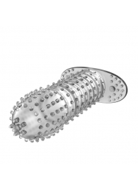 Закрытая прозрачная насадка Crystal sleeve - 12 см. - Erowoman-Eroman - в Ногинске купить с доставкой