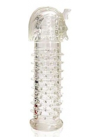 Закрытая прозрачная насадка на пенис Crystal Sleeve Faraon - 13,5 см. - Erowoman-Eroman - в Ногинске купить с доставкой