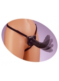 Черный податливый страпон Posable Partner Strap-On - 17,8 см. - Pipedream - купить с доставкой в Ногинске