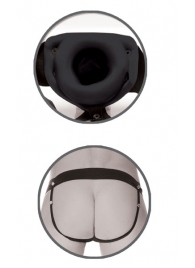 Черный полый страпон унисекс Hollow Strap-On - 14,5 см. - Pipedream - купить с доставкой в Ногинске
