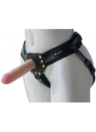 Черный пояс-трусики с двумя насадками  Экзотик-Linda  - 15,5 и 10,5 см. - LOVETOY (А-Полимер) - купить с доставкой в Ногинске