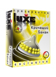 Презерватив LUXE  Exclusive  Кричащий банан  - 1 шт. - Luxe - купить с доставкой в Ногинске