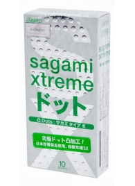 Презервативы Sagami Xtreme Type-E с точками - 10 шт. - Sagami - купить с доставкой в Ногинске