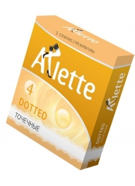 Презервативы Arlette Dotted с точечной текстурой - 3 шт. - Arlette - купить с доставкой в Ногинске