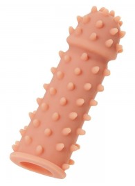 Телесная реалистичная насадка KOKOS Extreme Sleeve 03 с дополнительной стимуляцией - 12,7 см. - KOKOS - в Ногинске купить с доставкой