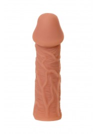 Телесная реалистичная насадка KOKOS Extreme Sleeve 05 с дополнительной стимуляцией - 12,7 см. - KOKOS - в Ногинске купить с доставкой