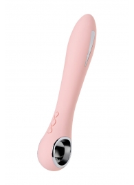 Розовый силиконовый вибратор с электростимуляцией GALVANI VIBE - 21 см. - ToyFa - купить с доставкой в Ногинске