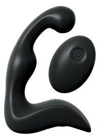 Черный вибромассажер простаты с пультом ДУ Control P-Spot Pro - Pipedream - в Ногинске купить с доставкой