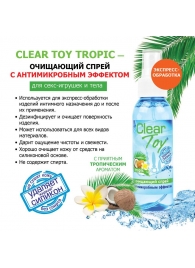 Очищающий спрей для игрушек CLEAR TOY Tropic - 100 мл. - Биоритм - купить с доставкой в Ногинске