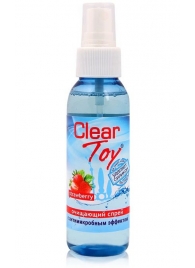 Очищающий спрей для игрушек CLEAR TOY Strawberry - 100 мл. - Биоритм - купить с доставкой в Ногинске