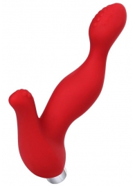 Красный силиконовый вибростимулятор простаты Proman - 12,5 см. - ToyFa - в Ногинске купить с доставкой