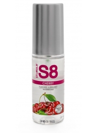 Смазка на водной основе S8 Flavored Lube со вкусом вишни - 50 мл. - Stimul8 - купить с доставкой в Ногинске
