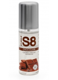 Смазка на водной основе S8 Flavored Lube со вкусом шоколада - 125 мл. - Stimul8 - купить с доставкой в Ногинске