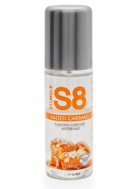 Смазка на водной основе S8 Flavored Lube со вкусом соленой карамели - 125 мл. - Stimul8 - купить с доставкой в Ногинске
