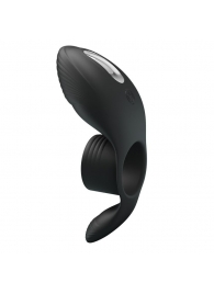 Черное кольцо на пенис с вибрацией Vibration Penis Sleeve - Baile - в Ногинске купить с доставкой