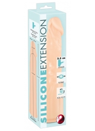 Телесная насадка-удлинитель Silicone Extension - 19 см. - Orion - в Ногинске купить с доставкой