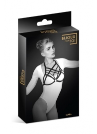 Черная упряжь на грудь Clara - Bijoux Pour Toi - купить с доставкой в Ногинске