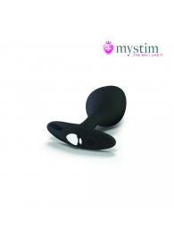 Черная пробка Mystim Rocking Vibe S с возможностью подключения к электростимулятору - 9,7 см. - MyStim - купить с доставкой в Ногинске