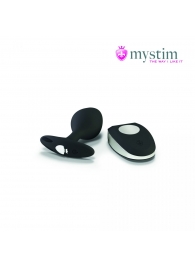 Черная пробка Mystim Rocking Vibe S с возможностью подключения к электростимулятору - 9,7 см. - MyStim - купить с доставкой в Ногинске