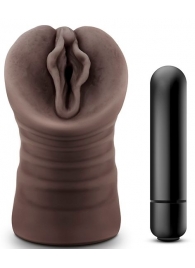 Коричневый мастурбатор-вагина Alexis - Blush Novelties - в Ногинске купить с доставкой