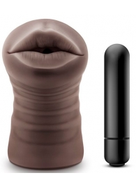 Коричневый мастурбатор-ротик Heather - Blush Novelties - в Ногинске купить с доставкой