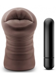 Коричневый мастурбатор-ротик Renee - Blush Novelties - в Ногинске купить с доставкой