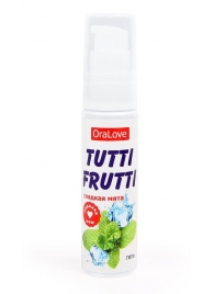 Гель-смазка Tutti-frutti со вкусом сладкой мяты - 30 гр. - Биоритм - купить с доставкой в Ногинске