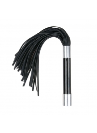 Черная плеть Easytoys Flogger With Metal Grip - 38 см. - Easy toys - купить с доставкой в Ногинске