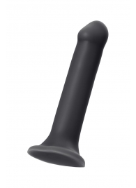 Черный фаллос на присоске Silicone Bendable Dildo XL - 20 см. - Strap-on-me - купить с доставкой в Ногинске