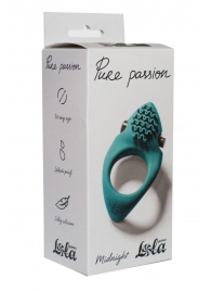 Зеленое эрекционное виброкольцо Pure Passion Midnight - Lola Games - в Ногинске купить с доставкой