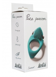 Зеленое эрекционное виброкольцо Pure Passion Sunset - Lola Games - в Ногинске купить с доставкой