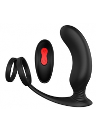Черный массажер простаты REMOTE P-PLEASER - Dream Toys - в Ногинске купить с доставкой