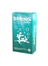 Презервативы SPRING BUBBLES с пупырышками - 12 шт. - SPRING - купить с доставкой в Ногинске