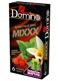 Ароматизированные презервативы DOMINO  Ароматный микс  - 6 шт. - Domino - купить с доставкой в Ногинске