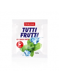 Пробник гель-смазки Tutti-frutti со вкусом мяты - 4 гр. - Биоритм - купить с доставкой в Ногинске