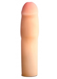 Телесная насадка-удлинитель на пенис PERFORMANCE 1.5INCH COCK XTENDER - 16 см. - Blush Novelties - в Ногинске купить с доставкой