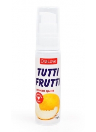 Гель-смазка Tutti-frutti со вкусом сочной дыни - 30 гр. - Биоритм - купить с доставкой в Ногинске