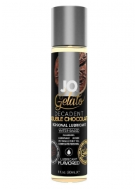 Лубрикант с ароматом шоколада JO GELATO DECADENT DOUBLE CHOCOLATE - 30 мл. - System JO - купить с доставкой в Ногинске