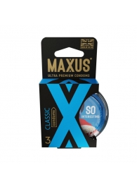 Классические презервативы в пластиковом кейсе MAXUS Classic - 3 шт. - Maxus - купить с доставкой в Ногинске