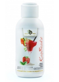 Интимный гель-смазка JUICY FRUIT с ароматом клубники - 100 мл. - БиоМед - купить с доставкой в Ногинске