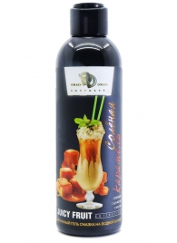 Интимный гель-смазка JUICY FRUIT с ароматом солёной карамели - 200 мл. - БиоМед - купить с доставкой в Ногинске