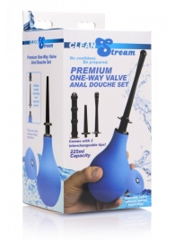 Анальный душ с 3 насадками Premium One-way Valve Anal Douche Set - XR Brands - купить с доставкой в Ногинске
