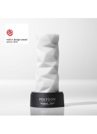 Белый 3D мастурбатор POLYGON - Tenga - в Ногинске купить с доставкой